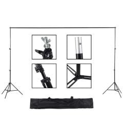 Gdx Seyyar Beyaz Fon Perde (Katlanabilir Kumaş) 3x6 Metre