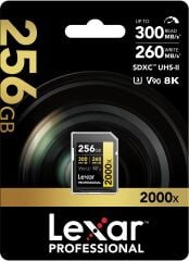 Lexar 256GB Professional 2000x UHS-II SDXC Hafıza Kartı