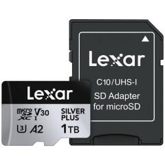 Lexar 1 TB Micro SD Silver Plus 205mb 4K V30 Kart