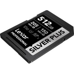 Lexar 512GB Silver Plus V30 U3 205MB/S SD Hafıza Kartı