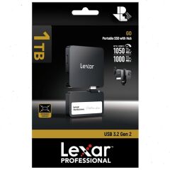 Lexar 1TB Professional Go USB 3.2 Gen 2 Taşınabilir SSD Harddisk