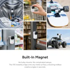 SJCAM S10 4K 128GB Hands-Free POV Aksiyon Kamerası – Standard Combo Beyaz
