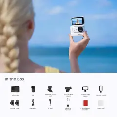 SJCAM S10 4K 128GB Hands-Free POV Aksiyon Kamerası – Standard Combo Beyaz