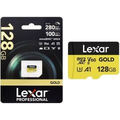 Lexar 128GB Professional GOLD UHS-II microSDXC Hafıza Kartı