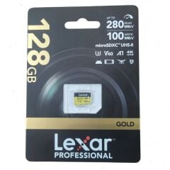 Lexar 128GB Professional GOLD UHS-II microSDXC Hafıza Kartı