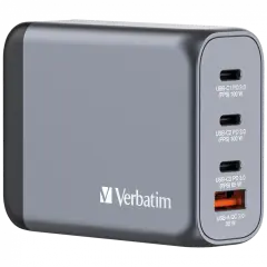Verbatim 32202 - V GNC-100 GaN Charger 100W 3-USB-C /  1-USB-A  Çıkışa Sahiptir