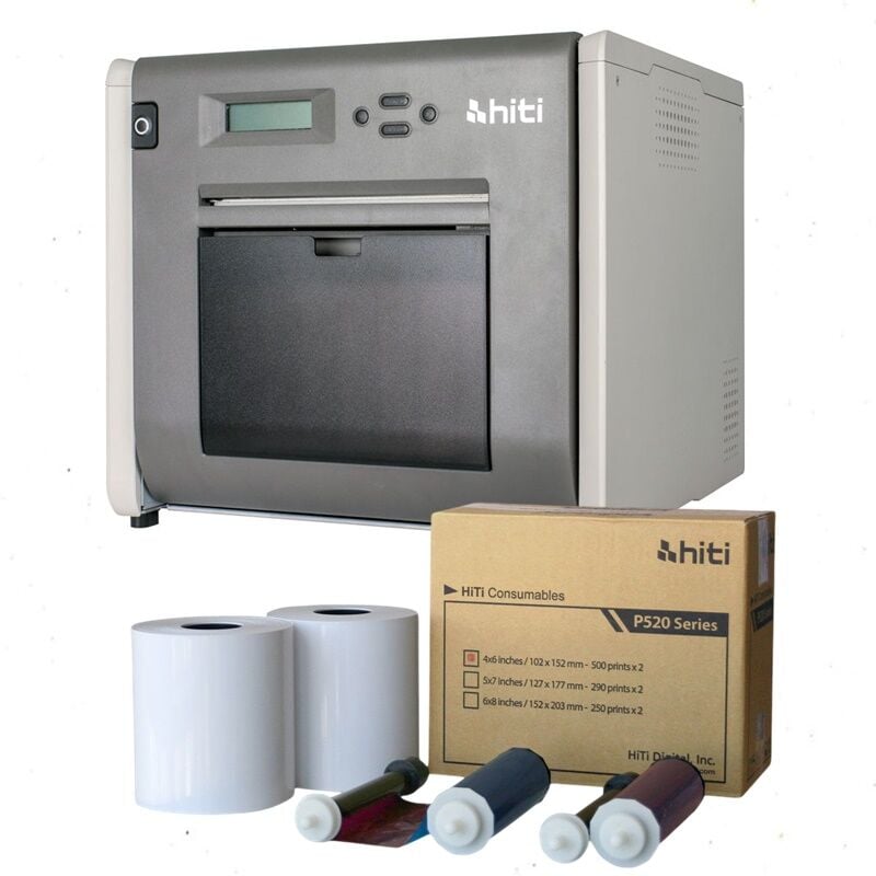 Hiti P525L Printer + 10x15cm Kağıt Baskı Kiti (1 Paket, 1000 Baskı)