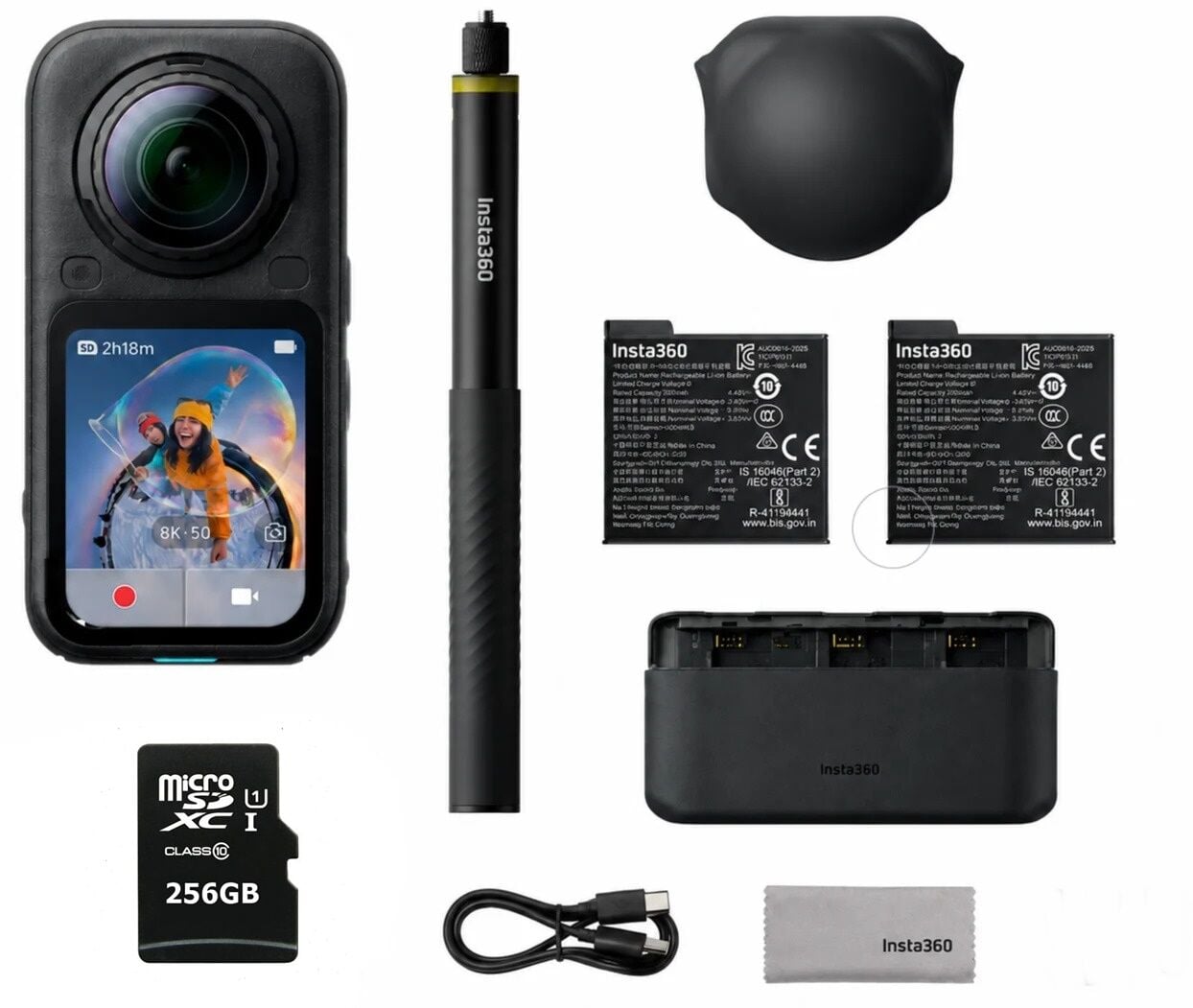Insta360 X6 Essential Bundle (256GB Kartlı)