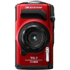 OM System Tough TG-7 Dijital Fotoğraf Makinesi (Kırmızı)