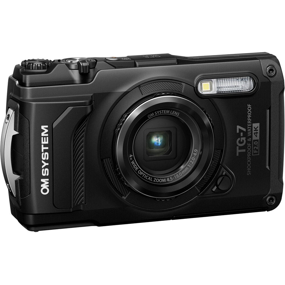 OM System Tough TG-7 Dijital Fotoğraf Makinesi (Siyah)