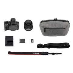Canon EOS R100 + 18-45mm Lens Travel Kit Aynasız Fotoğraf Makinesi