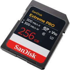 SanDisk 256GB Extreme Pro SD UHS-II 300 MB Kart (V90)